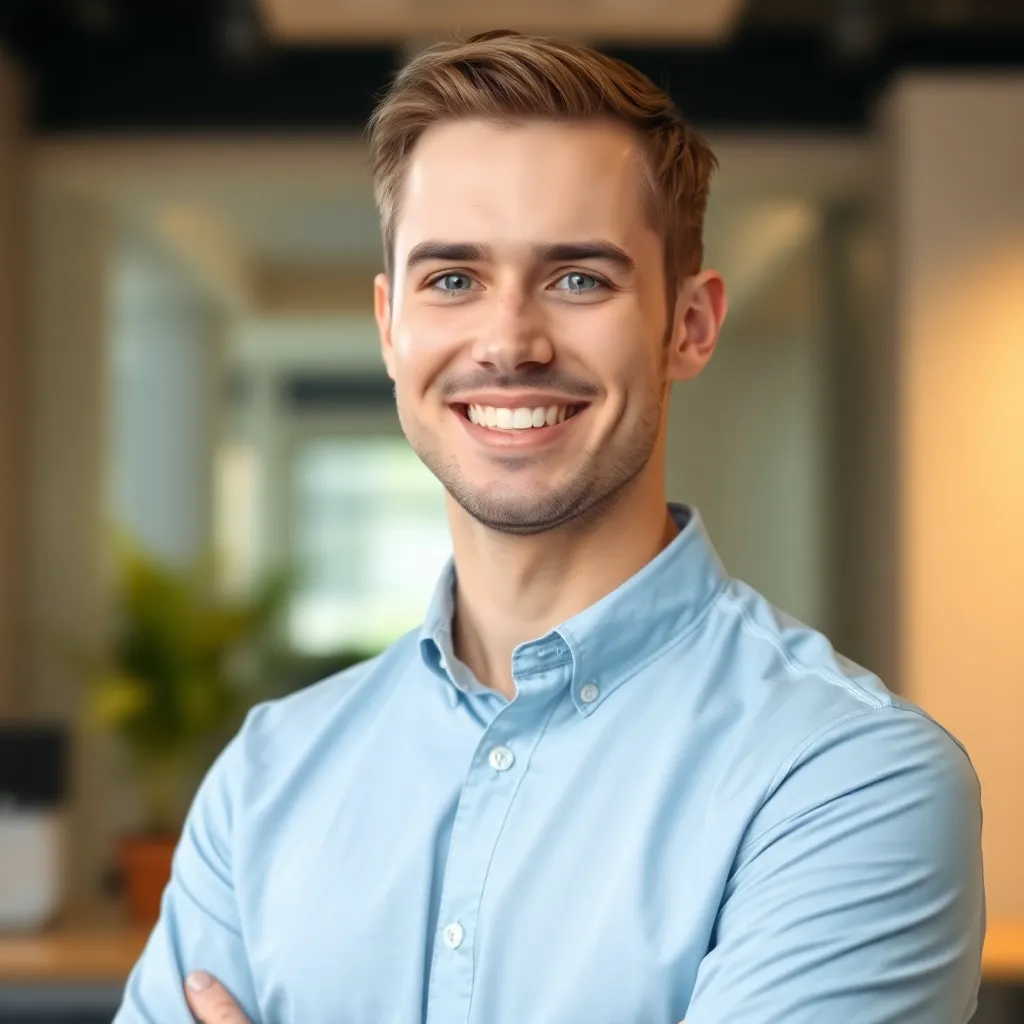 AI headshot example